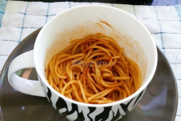 十分钟速食之微波炉煮意面的做法图解5