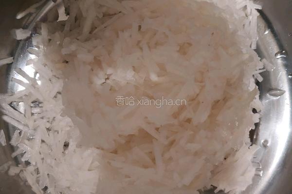 炸白萝卜肉丸子（饼）的做法图解1