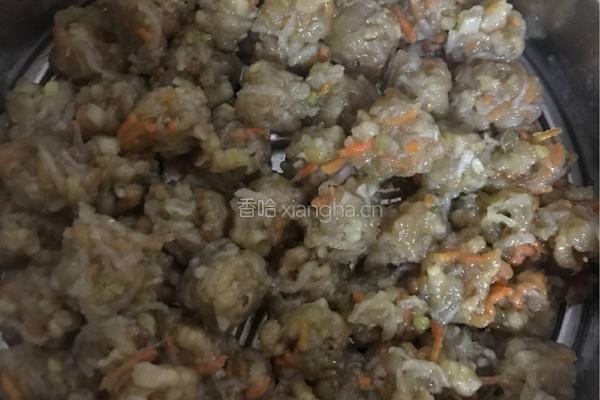 地瓜粉肉丸的做法图解7