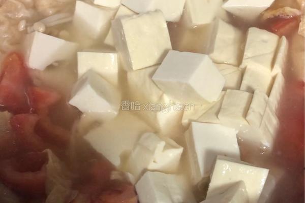 番茄豆腐牛奶杂锦汤的做法图解3