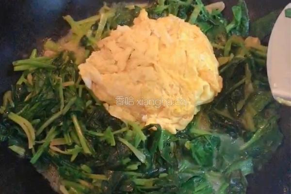 菠菜炒蛋的做法图解6