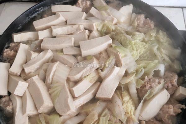 白菜豆腐丸子汤的做法图解10