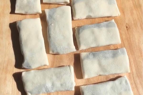 香煎中式豆沙春卷的做法图解5