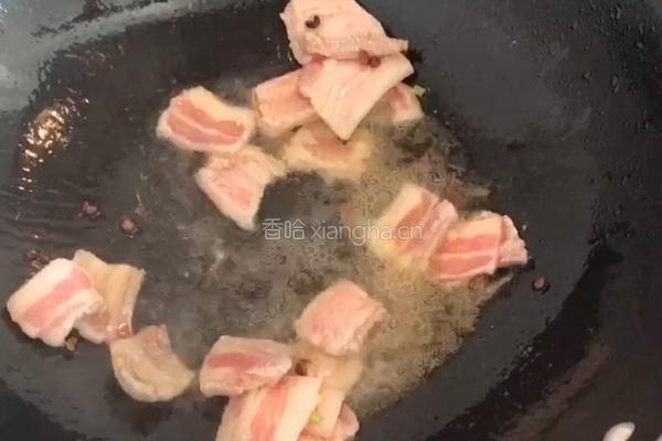 五花肉爆炒香干西芹的做法图解6
