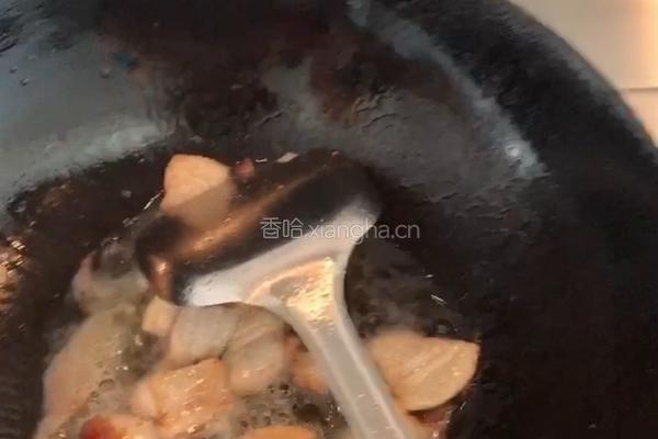 五花肉爆炒香干西芹的做法图解7