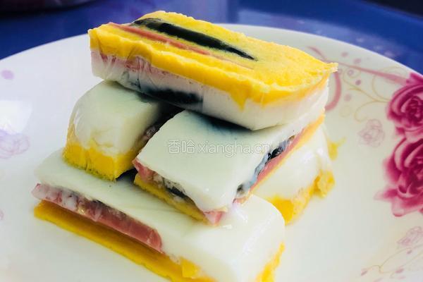 彩蛋组合（皮蛋鸡蛋糕）的做法图解6