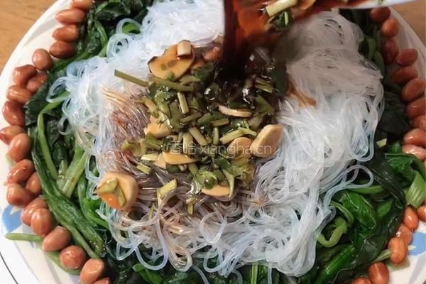 菠菜拌粉丝的做法图解8
