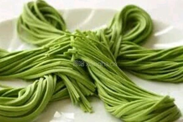 菠菜生面条做法