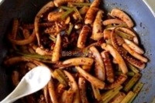 香辣鱿鱼丝的做法图解9