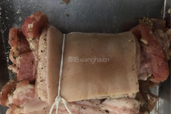脆皮猪肉卷Roasted crispy pork belly的做法图解10