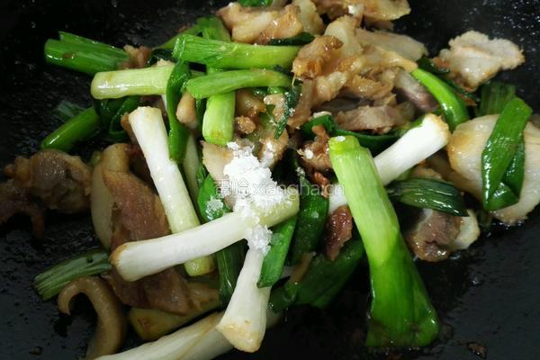 大蒜炒猪头肉的做法图解8