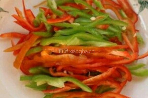 青红椒爆土豆丝的做法图解4