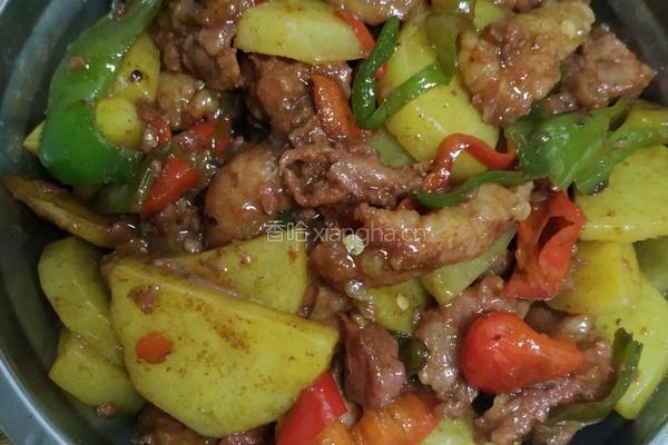 牛肉炒辣椒土豆片的做法图解3