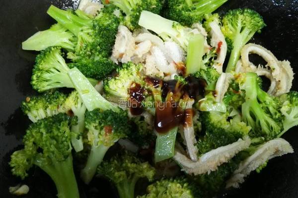 西兰花炒牛肚的做法图解6