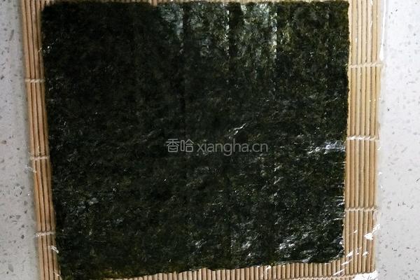 肉松血糯米寿司的做法图解2