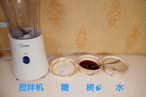 清凉树莓汁的做法图解1