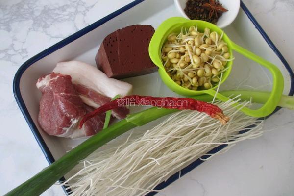 猪血砂锅煲的做法图解1