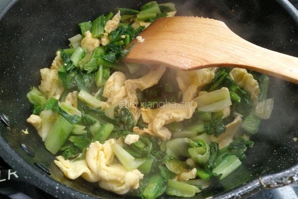 油麦菜炒鸡蛋的做法图解9