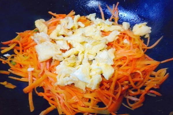 鸡蛋胡萝卜丝的做法图解12