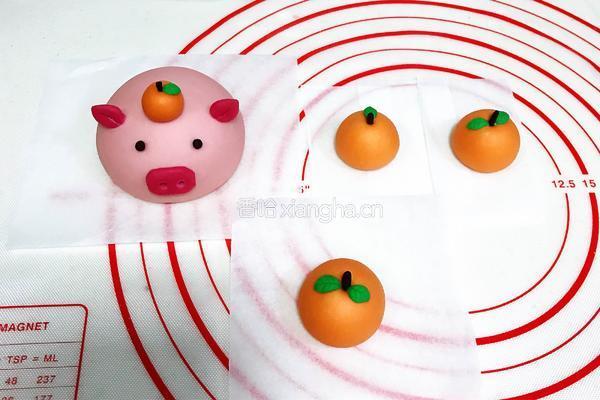 吉祥如意小猪馒头的做法图解13
