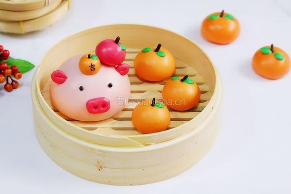 吉祥如意小猪馒头的做法图解16
