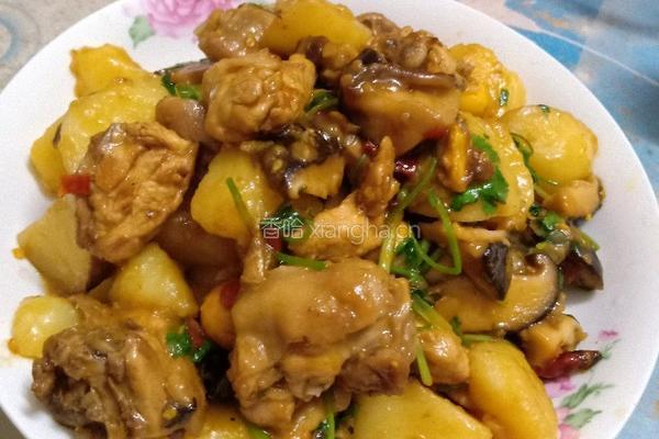 香菇土豆焖鸡块的做法图解12