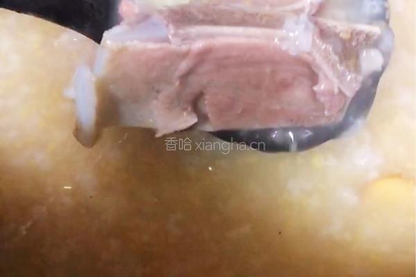 婴儿辅食之玉米糁排骨粥的做法图解6