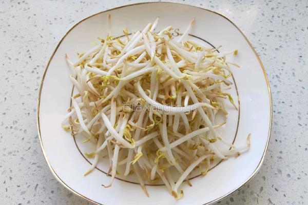 清炒豆芽的做法图解2