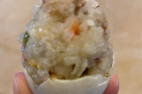 咸蛋糯米的做法图解7