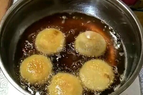 糯米面豆沙饼的做法图解4