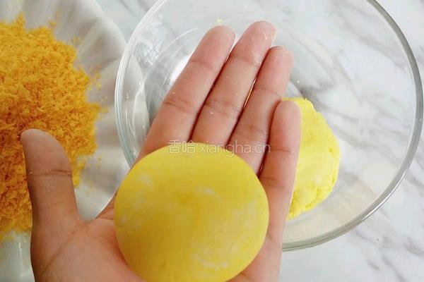 雪花南瓜饼的做法图解6