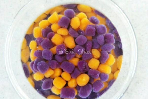 椰汁水果芋圆的做法图解5
