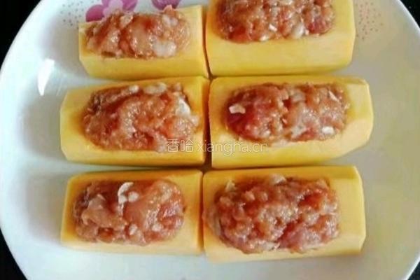 南瓜酿肉的做法图解4