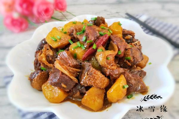 大鹅炖土豆的做法图解1