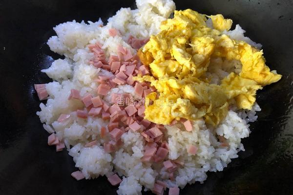 火腿蛋炒饭的做法图解8