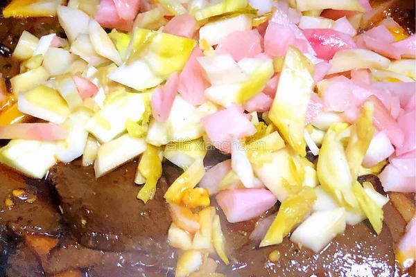 泡菜炒鸭血的做法图解7