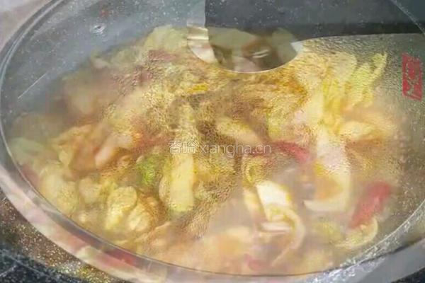 五花肉粉条炖豆腐的做法图解12