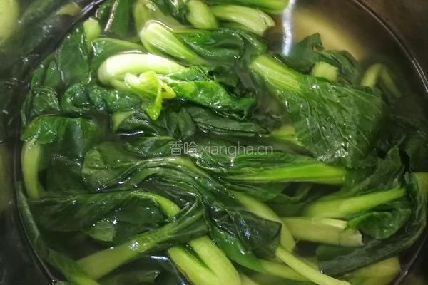 香菇油菜的做法图解3