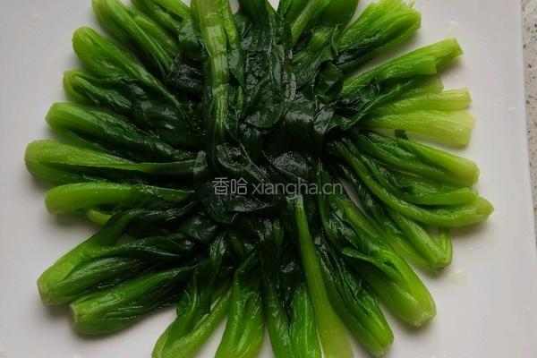 香菇油菜的做法图解4