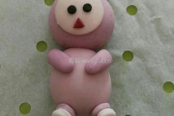 可爱精灵小馒头的做法图解10