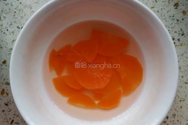 胡萝卜泥颗粒面的做法图解2