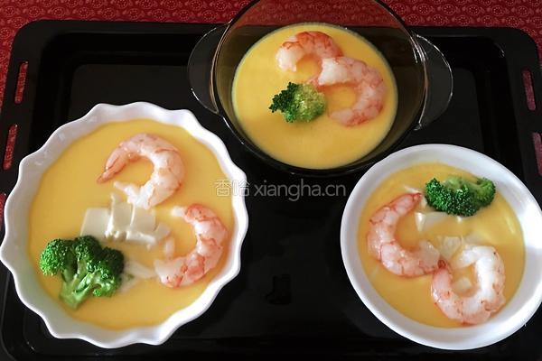 虾仁豆腐蒸水蛋的做法图解7