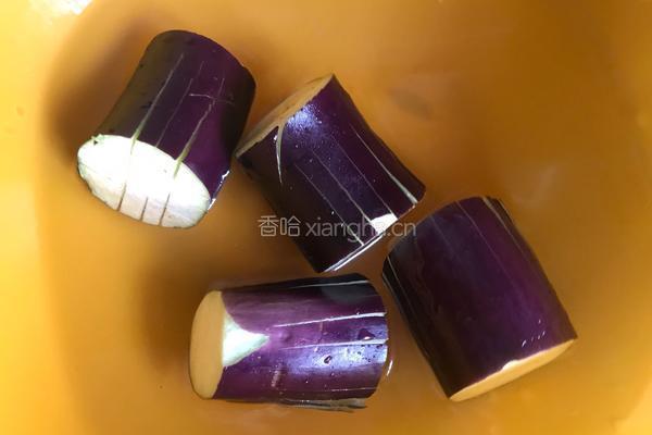 菊花茄子的做法图解2