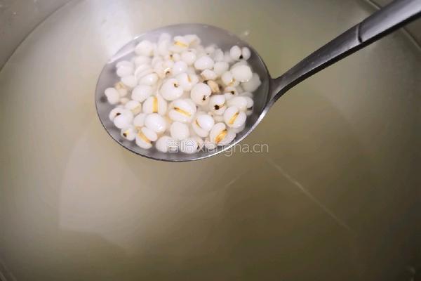 养生板栗薏米粥的做法图解5