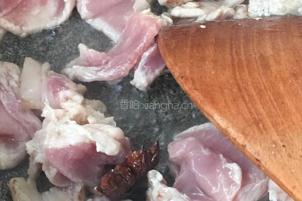肉片炒紫菜头的做法图解3