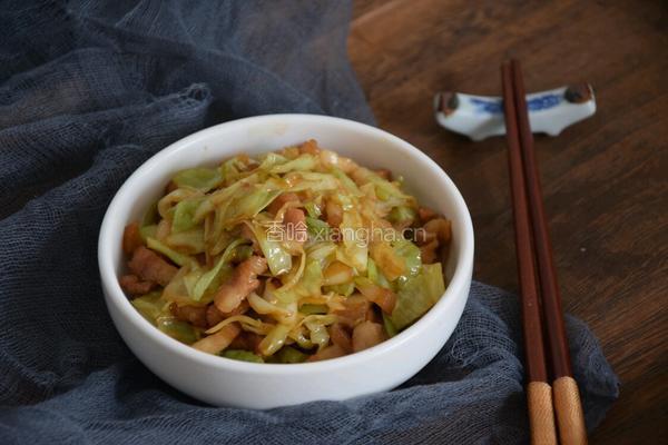包菜炒肉的做法图解8