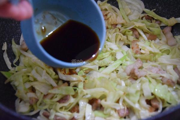 包菜炒肉的做法图解6
