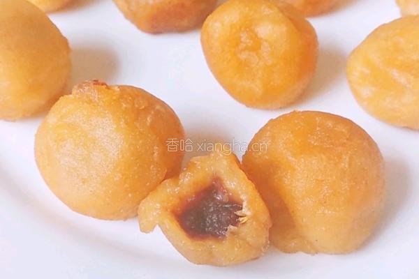 豆沙馅红薯球的做法图解11