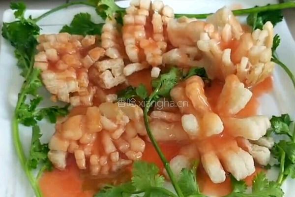 番茄汁菊花鲍菇的做法图解12