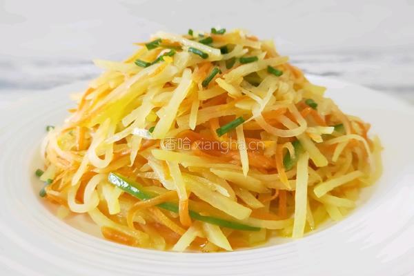 土豆丝炒胡萝卜丝的做法图解10